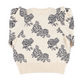 Knitted Soft Sweater Ecru W/ Flowers - Sisters Department