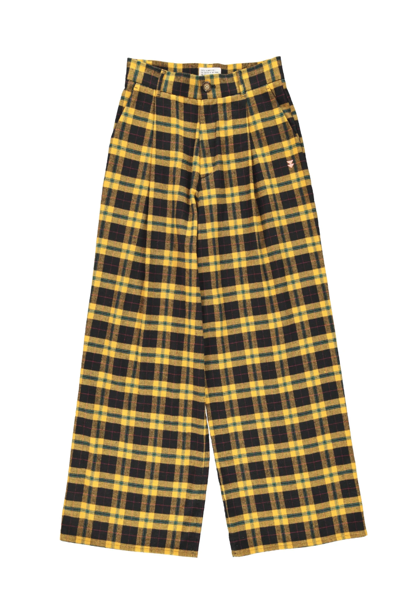 Trousers Yellow and Black Checkered - Sisters Department