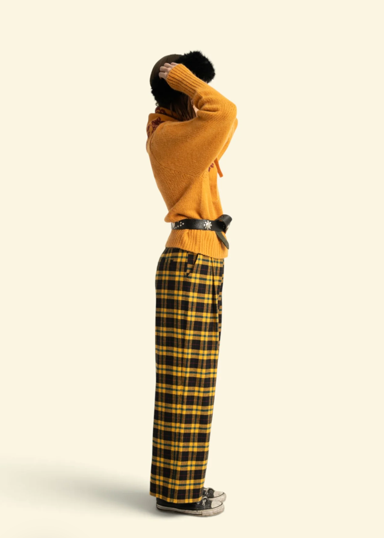 Trousers Yellow and Black Checkered - Sisters Department