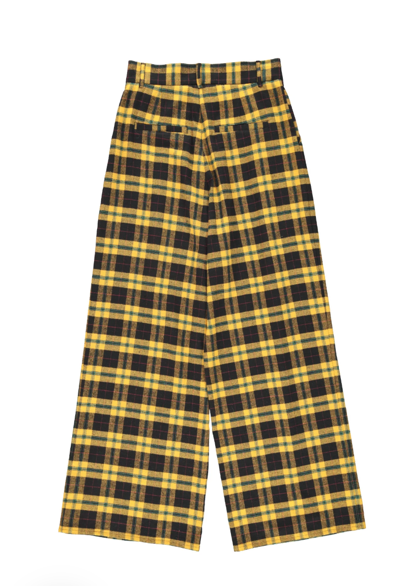 Trousers Yellow and Black Checkered - Sisters Department