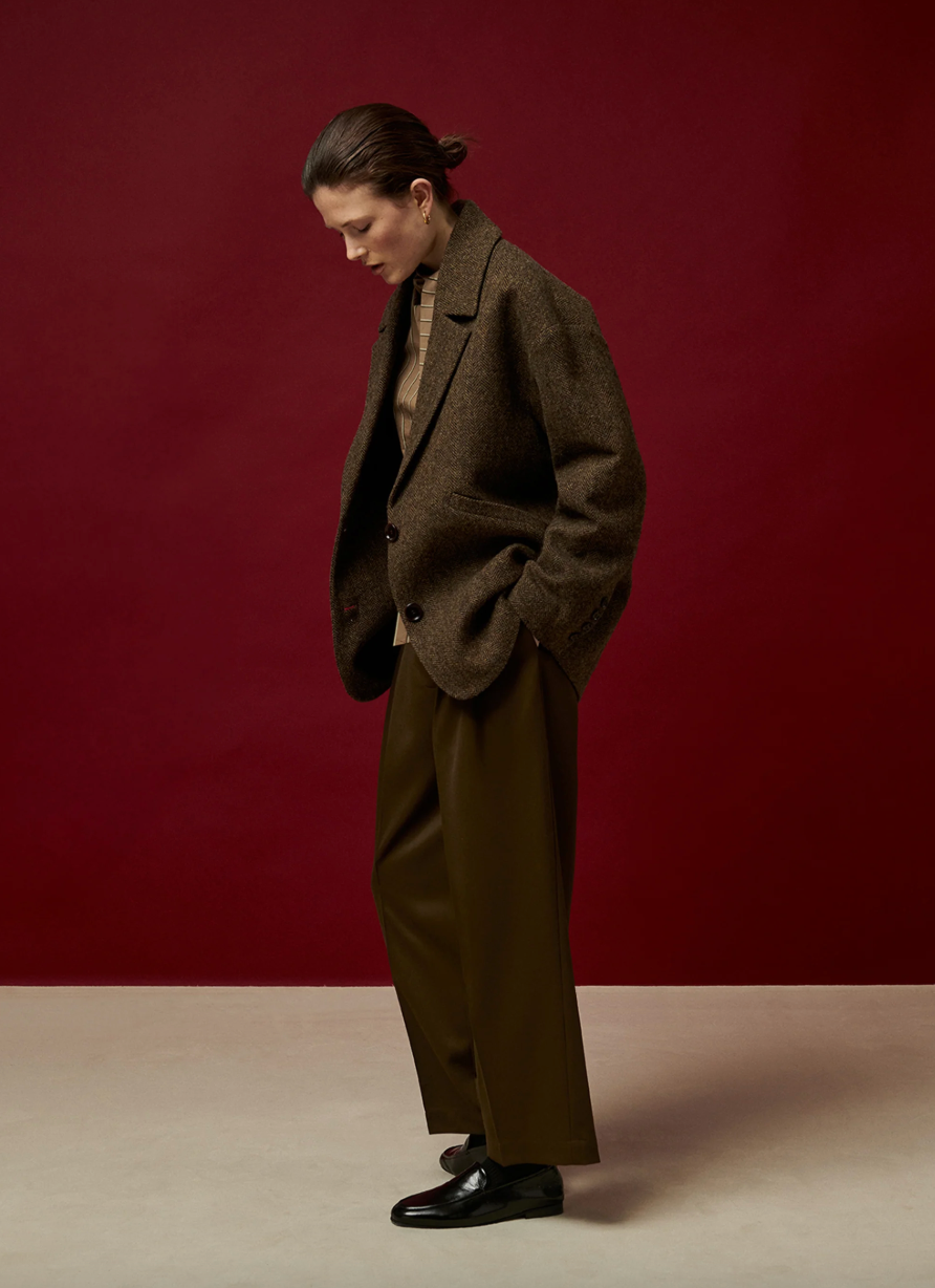 Veste Kate Honey Oversize Effet Chevron - Bellepièce