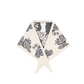 Knitted Bandana Ecru W/ Flowers - Sisters Department