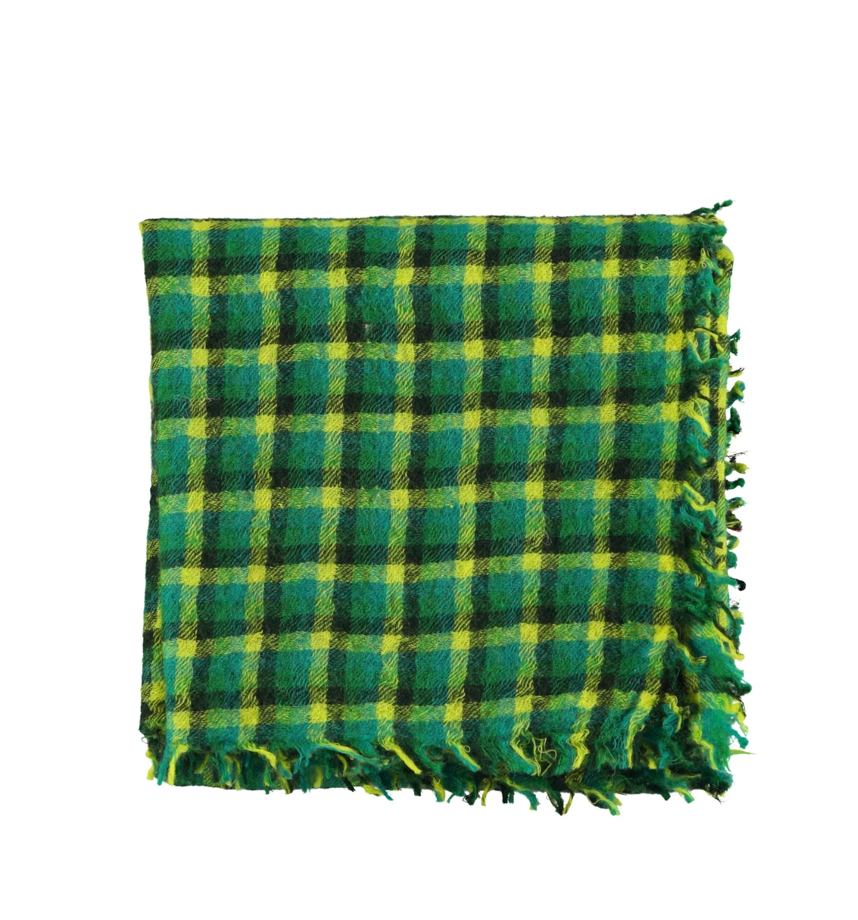 Scarf Green Checkered - Sisters Department