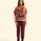 Scarf Orange Checkered W/ Polka Dots -Sisters Department
