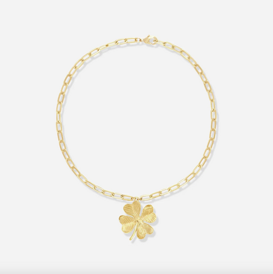 Collier Shamrock GM Doré - Alexandra Margnat