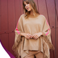 Poncho Pam Camel/Rose - Madluv