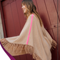 Poncho Pam Camel/Rose - Madluv