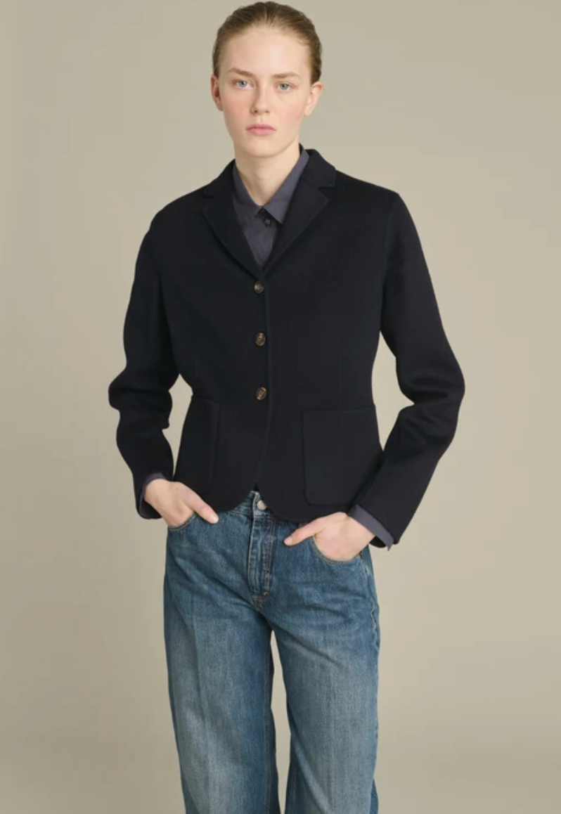 Veste Cintrée Courte Hespera Deep Navy - Soeur