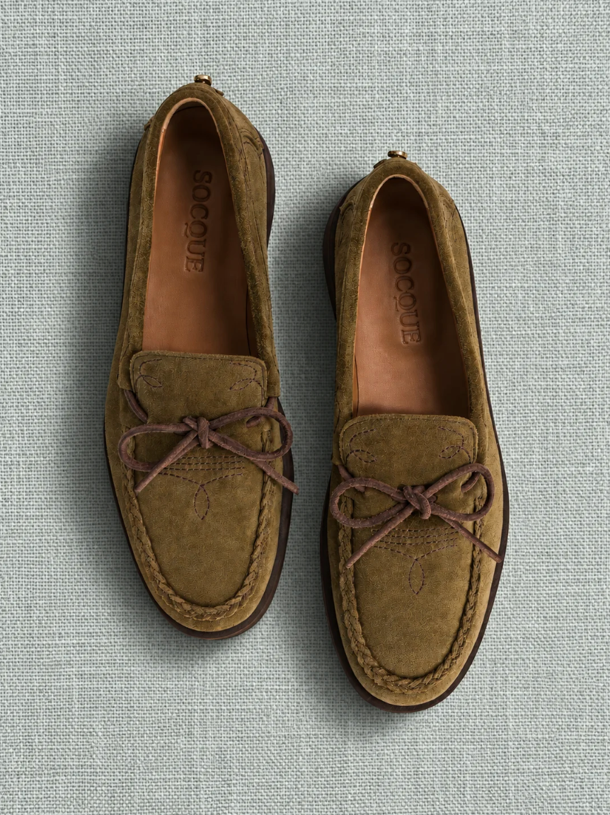 Mocassin Totem Kaki - Socque