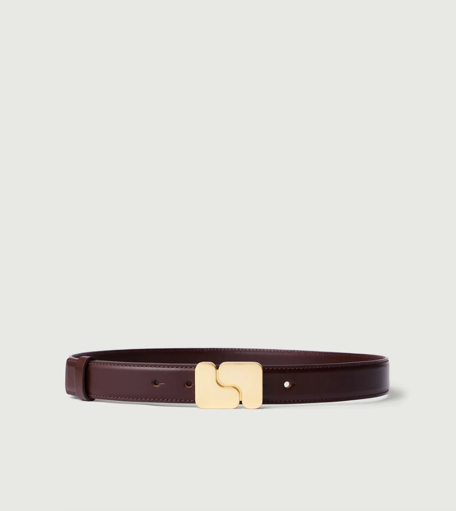 Ceinture Ninon Cuir Glacé Chocolat - Soeur