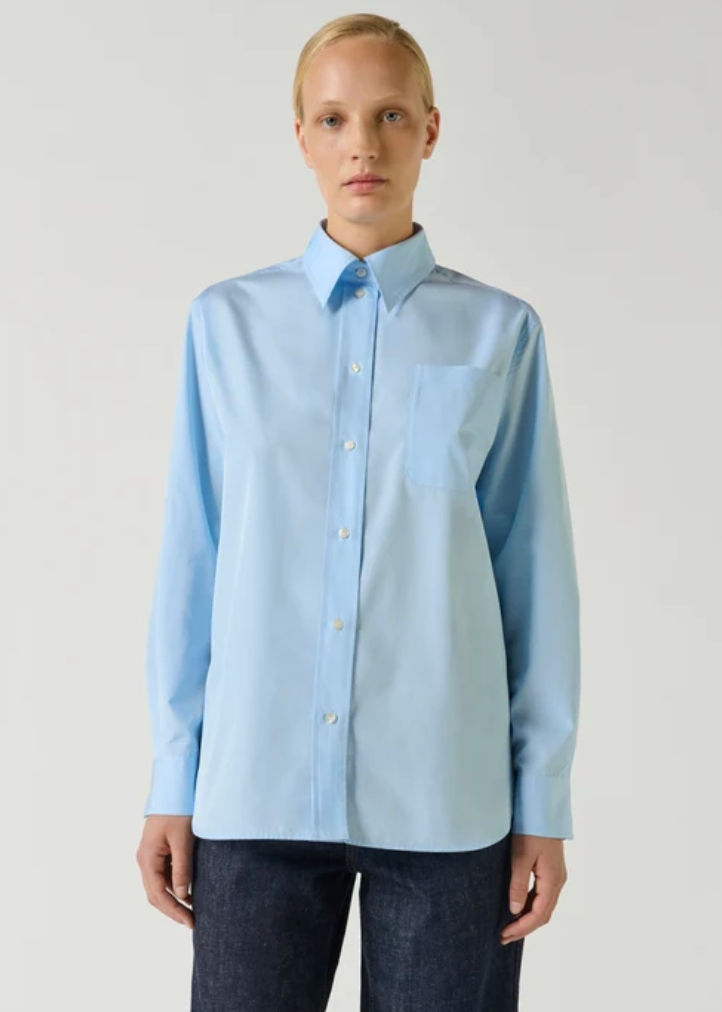 Chemise Popeline Saphir Bleu Ciel - Soeur