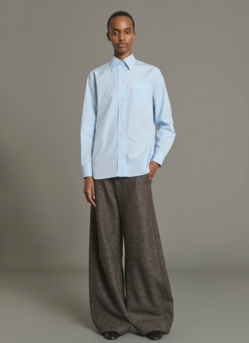 Chemise Popeline Saphir Bleu Ciel - Soeur