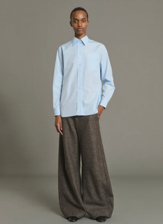 Chemise Popeline Saphir Bleu Ciel - Soeur