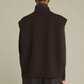 Blouson Adeline Laine Marron Foncé - Soeur