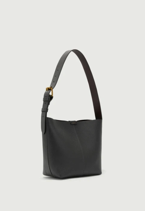 Sac Saudade Mini Cuir Grainé Acier - Soeur