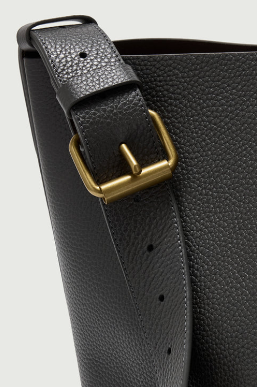 Sac Saudade Mini Cuir Grainé Acier - Soeur