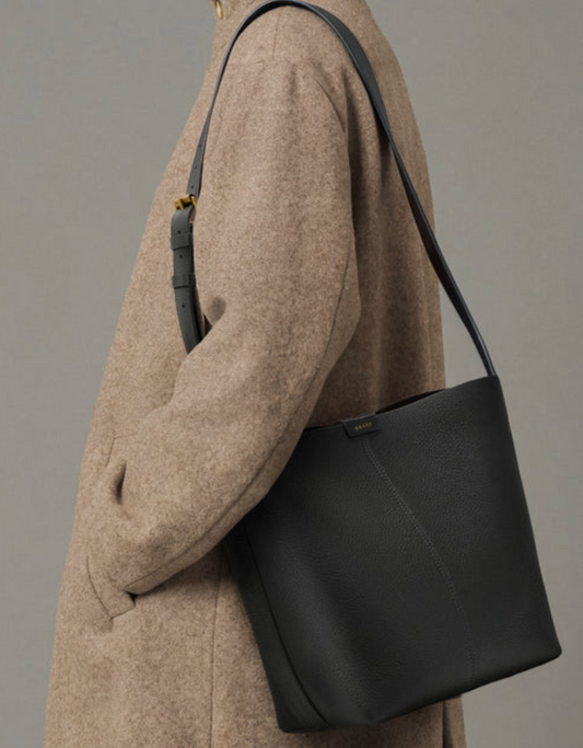 Sac Saudade Mini Cuir Grainé Acier - Soeur