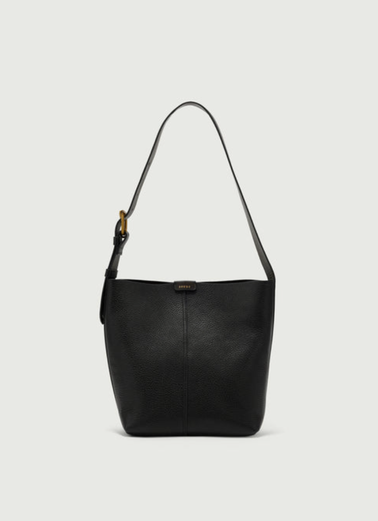 Sac Saudade Mini Cuir Grainé Noir - Soeur