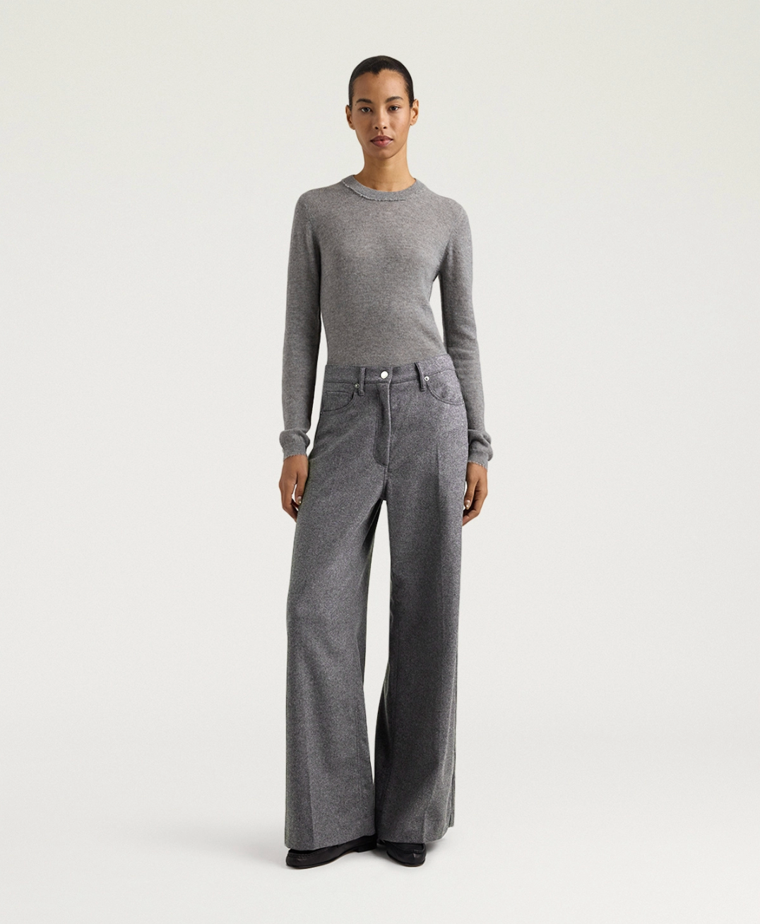 Pantalon Aoki Flanelle Gris Lapis - Momoni