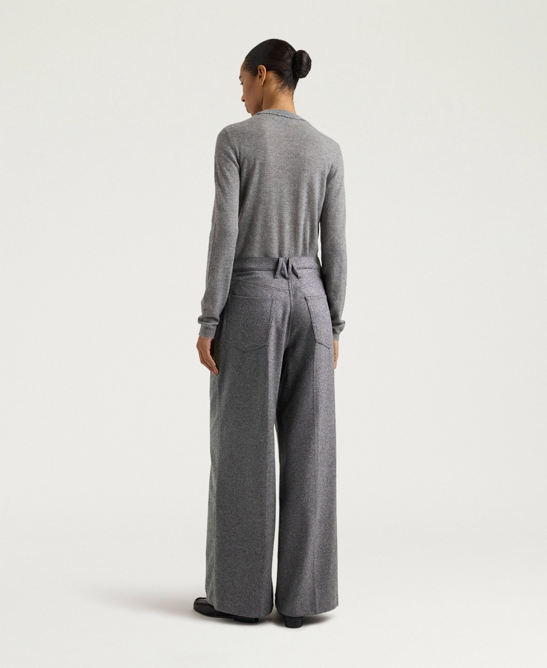 Pantalon Aoki Flanelle Gris Lapis - Momoni
