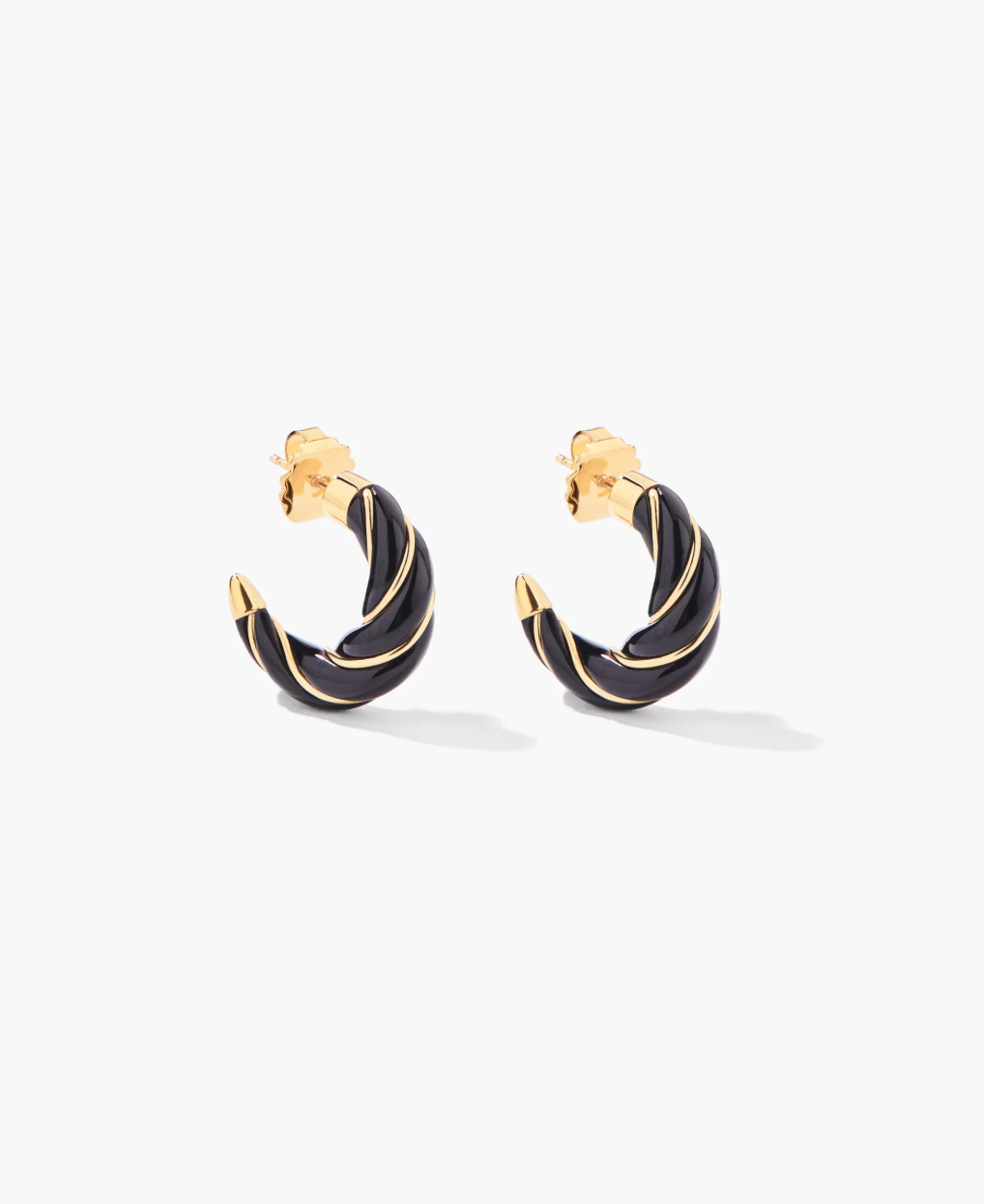 Boucles d'Oreilles Diana Mini Noires - Aurélie Bidermann
