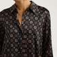 Chemisier Arles Satin de Soie Stretch Imprimé - Momoni