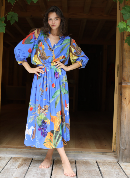 Blouse Femme Luxe Bleu - G. Kero