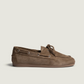 Boat Loafer Brushed Suede Light Chocolate - Posa