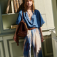 Chemisier Lila Chambray Bleu - Momoni