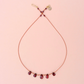 Collier 5 Gouttes Grenat - Ivarene