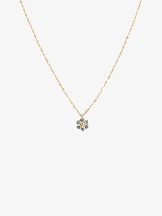 Collier Miniflower Bleu - Sophie d’Agon