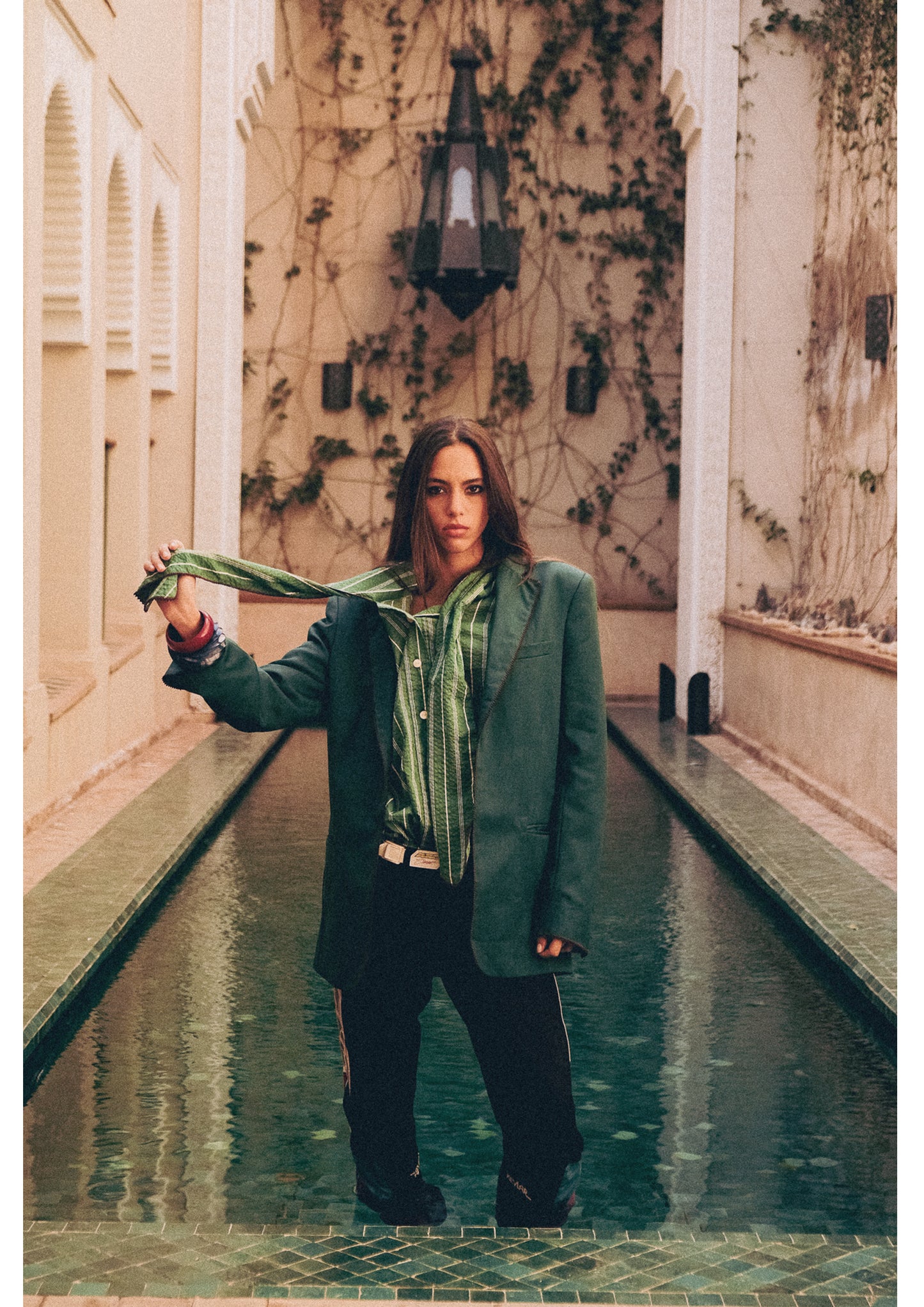 Chemise Delice Lavalière Green - Claramonte