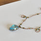 Collier Court Tibétain Topaze Bleue (Rare) - Sharing