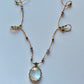Collier Court Tibétain Moonstone Rainbow (Rare) - Sharing