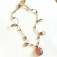 Collier Court Tibétain Strawberry Quartz Rose - Sharing