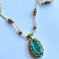 Collier Court Tibétain Kyanite Bleue (Rare) - Sharing
