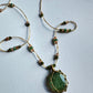 Collier Court Tibétain Kyanite Verte (Rare) - Sharing