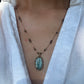 Collier Court Tibétain Kyanite Bleue (Rare) - Sharing