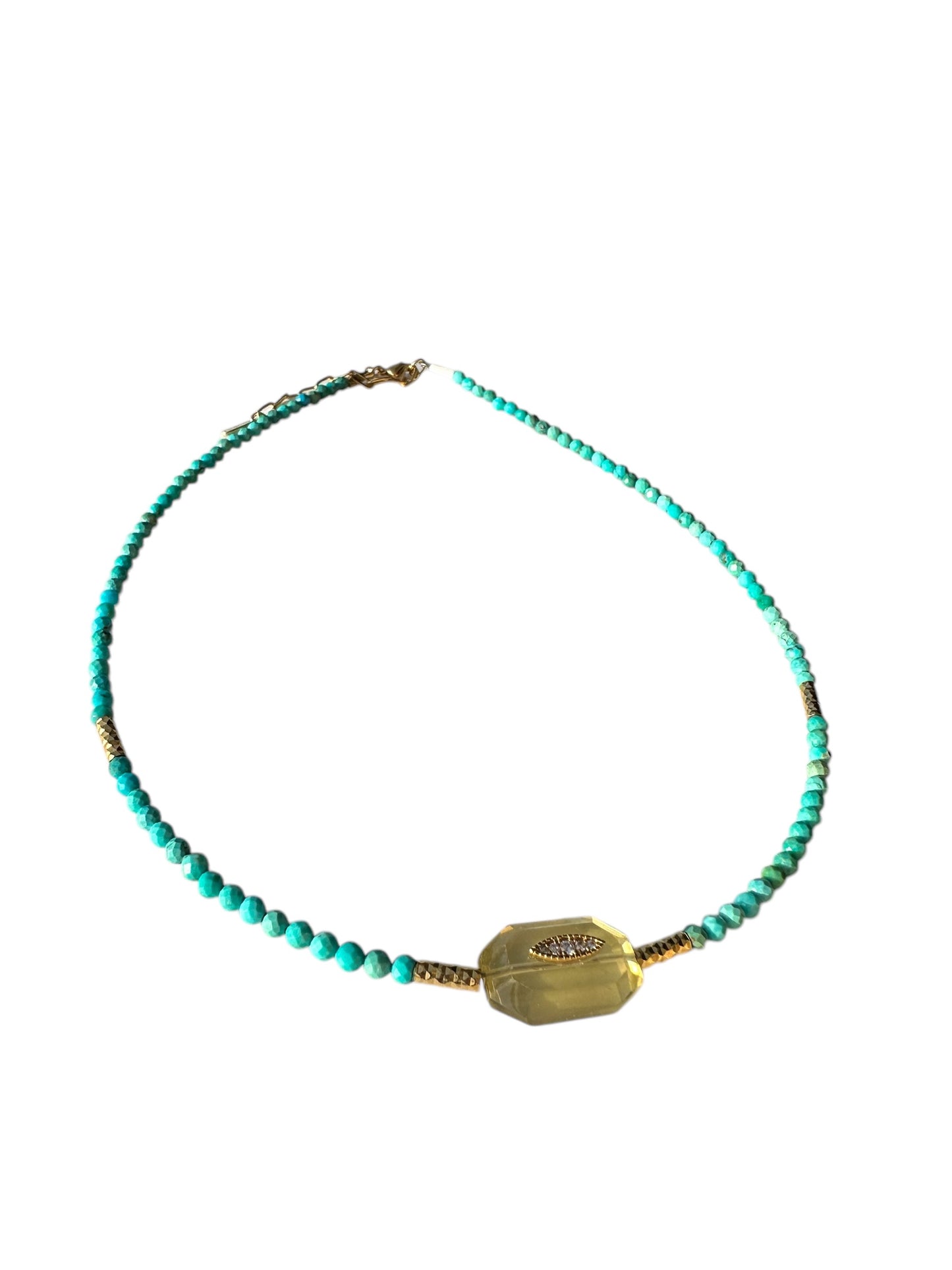 Collier Inside 2 Turquoise - Hanka ïn