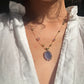 Collier Court Tibétain Tanzanite (Rare) - Sharing