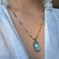 Collier Court Tibétain Topaze Bleue (Rare) - Sharing