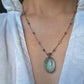 Collier Court Tibétain Topaze Bleue (Rare) - Sharing