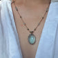 Collier Court Tibétain Topaze Bleue (Rare) - Sharing