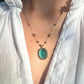 Collier Court Tibétain Fluorite Bleue 2 (Rare) - Sharing