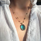 Collier Court Tibétain Fluorite Bleue 2 (Rare) - Sharing