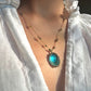 Collier Court Tibétain Fluorite Bleue 2 (Rare) - Sharing