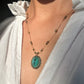 Collier Court Tibétain Fluorite Bleue 2 (Rare) - Sharing