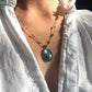 Collier Court Labradorite Blue Fire - Sharing