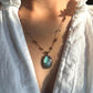 Collier Court Labradorite Blue Fire - Sharing