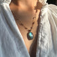 Collier Court Labradorite Blue Fire - Sharing